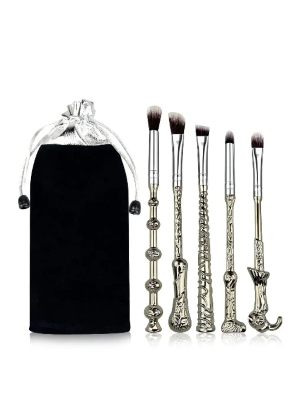 Wand Makeup Brush Set With Storage Bag